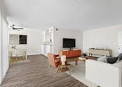 Thumbnail 4 of 18 - a living room with a couch and a tv