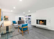 Thumbnail 94 of 135 - the preserve at ballantyne commons living room with fireplace
