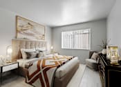 Thumbnail 5 of 8 - a bedroom with a bed and a window