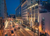 Thumbnail 36 of 45 - a view of a city street at night