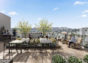 Thumbnail 1 of 15 - Two beautiful roof top decks with amazing views at Skylar At Sunset, Los Angeles, 90027 