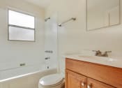Thumbnail 7 of 11 - Bathroom With Tub and Shower Combo, Single Vanity