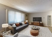 Thumbnail 15 of 29 - the preserve at ballantyne commons living room with couch and tv