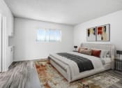 Thumbnail 6 of 66 - a bedroom with a bed and a window