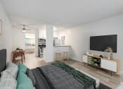 Thumbnail 4 of 61 - a living room with a couch and a tv