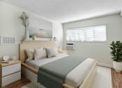 Thumbnail 6 of 64 - a bedroom with a large bed and a plant