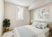 Thumbnail 10 of 39 - a bedroom with a large bed and a window