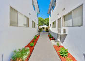 Thumbnail 4 of 14 - Hallway courtyard with drought landscaping