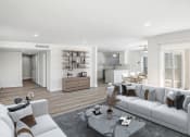 Thumbnail 32 of 135 - a white living room with two couches and a coffee table