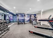 Thumbnail 9 of 27 - a gym with treadmills and other exercise equipment