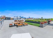 Thumbnail 25 of 39 - Rooftop Deck with views of DTLA and Hollywood