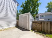 Thumbnail 38 of 63 - Enclosed Patio with Additional Storage in the Three Bedroom Townhome at Woodbridge Apartments Bloomington