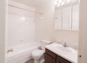 Thumbnail 21 of 23 - Bathroom in the 2 bedroom apartment at Woodbridge Apartments