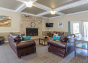Thumbnail 3 of 12 - Spacious clubhouse interior at Woodlake Apartments