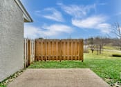 Thumbnail 11 of 19 - First-floor patio at Briarwood Apartments in Lexington.