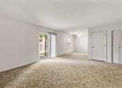 Thumbnail 5 of 24 - Living room in a 2-bedroom, 1-bath apartment at Briarwood Apartments, Columbus, IN.