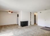Thumbnail 3 of 25 - Apartment Living Room with a fireplace at The Woods of Eagle Creek