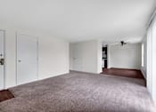 Thumbnail 1 of 17 - Open living and dining area in a 1-bed, 1-bath apartment at Mount Vernon.