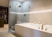 Thumbnail 21 of 41 - Luxury Penthouse Master Bathroom at Quarry at River North Apartments, Indianapolis, IN