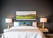 Thumbnail 19 of 41 - Luxury Penthouse Master Bedroom at Quarry at River North Apartments, Indianapolis, 46240