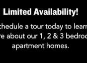 Thumbnail 27 of 27 - A Westhaven apartment advertisement highlighting limited availability for 1, 2, and 3 bedroom apartments.