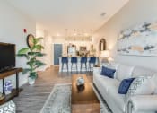 Thumbnail 19 of 25 - Living Room With Kitchen at Westport Apartments, Virginia, 23505