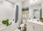 Thumbnail 22 of 25 - Bathroom With Bathtub at Westport Apartments, Norfolk, VA, 23505