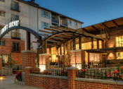 Thumbnail 21 of 22 - Liberty Gateway Apartments, Salt Lake City, Utah, Entrance with main building in the background.