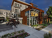 Thumbnail 1 of 23 - Liberty Blvd Apartments, Salt Lake City, UT, Entrance, A modern building with the sign