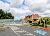 Thumbnail 13 of 15 - An outdoor pool by the leasing office.