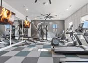 Thumbnail 7 of 48 - Sanctuary at Indian Creek's modern fitness center with cardio & strength equipment