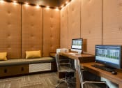 Thumbnail 33 of 42 - Business center and computer lounge in clubhouse  at LandonHouse in Lake Nona