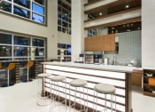 Thumbnail 26 of 42 - Clubhouse coffee bar with stools  at LandonHouse in Lake Nona