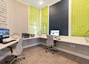 Thumbnail 9 of 30 - business center with mac and pc computers and printer