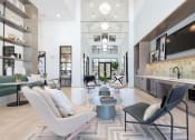 Thumbnail 1 of 48 - large clubhouse lounge with modern furnishings at Lake Nona Concorde