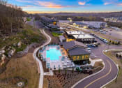 Thumbnail 43 of 43 - an aerial view of a hotel with an outdoor swimming pool