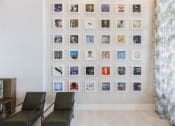 Thumbnail 12 of 44 - Lounge with vintage record albums on the wall