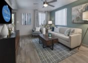 Thumbnail 26 of 32 - Living Room Interior at Terraces at Clearwater Beach, Clearwater, FL