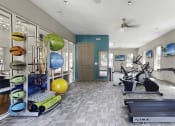 Thumbnail 7 of 19 - Fitness center with cardio, strength, and yoga equipment at The Madison Franklin, Tennessee, 37064