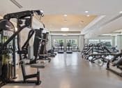 Thumbnail 12 of 57 - a gym with weights and other exercise equipment