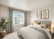 Thumbnail 11 of 24 - bedroom with a large bed at Desert Eagle Estates, Glendale, AZ 