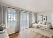 Thumbnail 7 of 24 - living room with large windows at Desert Eagle Estates, Glendale 