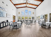 Thumbnail 15 of 33 - the preserve at cardinal courts dining room with tables and chairs