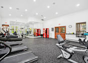 Thumbnail 24 of 33 - the gym is equipped with cardio equipment and free weights