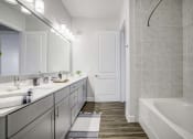 Thumbnail 20 of 39 - Newly renovated bathrooms in spacious at 3500 Westlake Apartments, Greystar Real Estate, Austin, TX, 78746