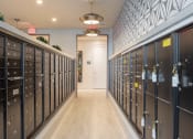 Thumbnail 26 of 58 - the locker room at the spa at the ivy hotel is full of lockers