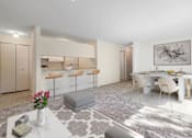 Thumbnail 7 of 12 - Living Area With Kitchen at Adams Creek, Auburn Hills, MI, 48326