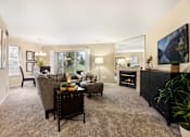 Thumbnail 3 of 22 - Spacious Living Room at Amberly Apartments, West Bloomfield, 48322