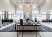 Thumbnail 21 of 75 - Luxurious resident clubhouse at Griffin Weston townhomes and apartments in Cary, NC.