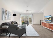 Thumbnail 8 of 14 - Living room at Brandywine Apartments, Michigan, 48322